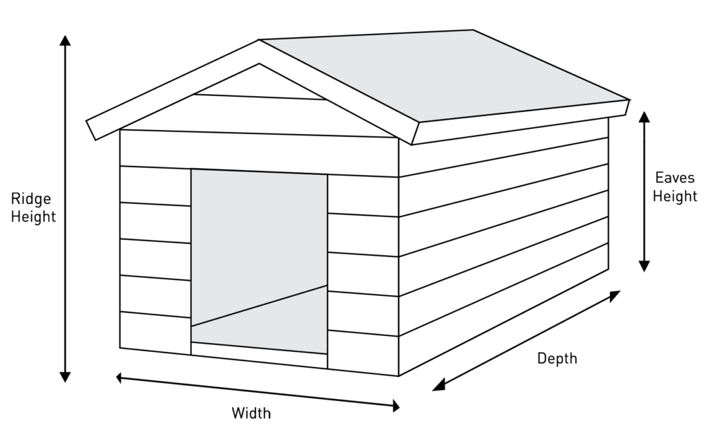 Dog Kennel Dimensions Diagram
